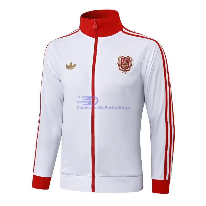 Chaqueta Bayern Múnich 125 Aniversario Edición 2025/2026 Blanco/Rojo