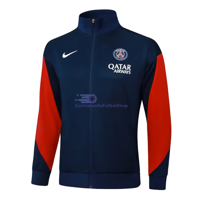 Chaqueta PSG 2025/2026 Azul Real/Rojo