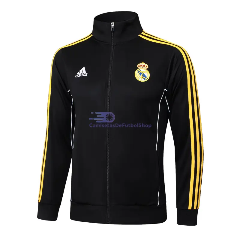 Chaqueta Real Madrid 2025/2026 Retro Negro/Amarillo