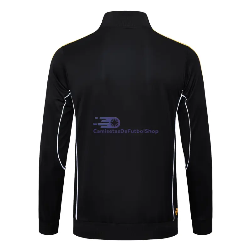 Chaqueta Real Madrid 2025/2026 Retro Negro/Amarillo