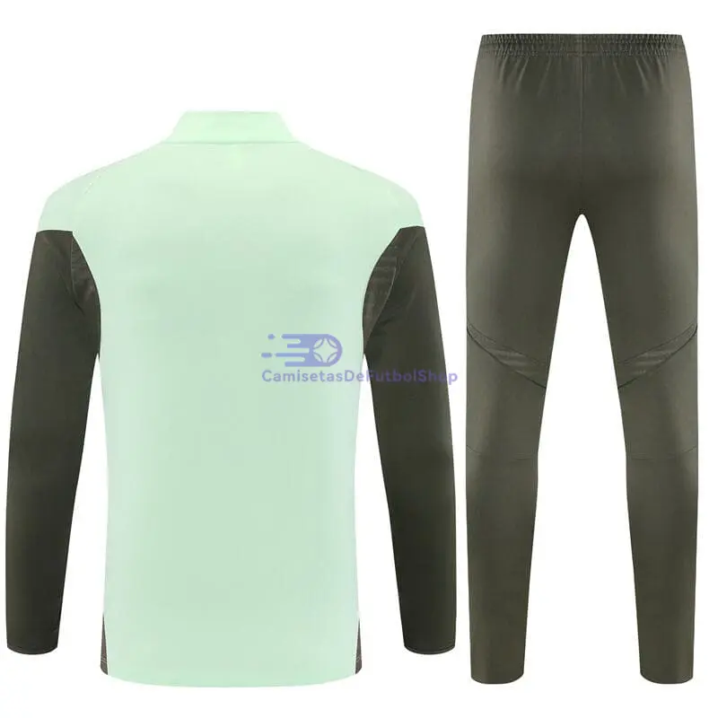 Sudadera de Entrenamiento Real Madrid 2025/2026 Niño Kit Verde Claro