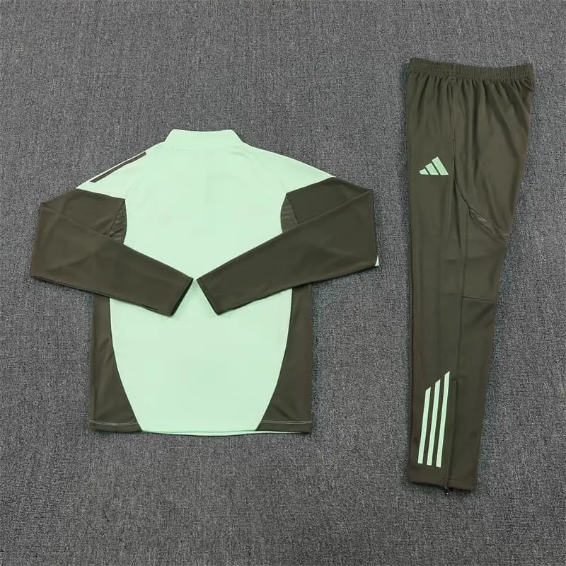Sudadera de Entrenamiento Real Madrid 2025/2026 Niño Kit Verde Claro