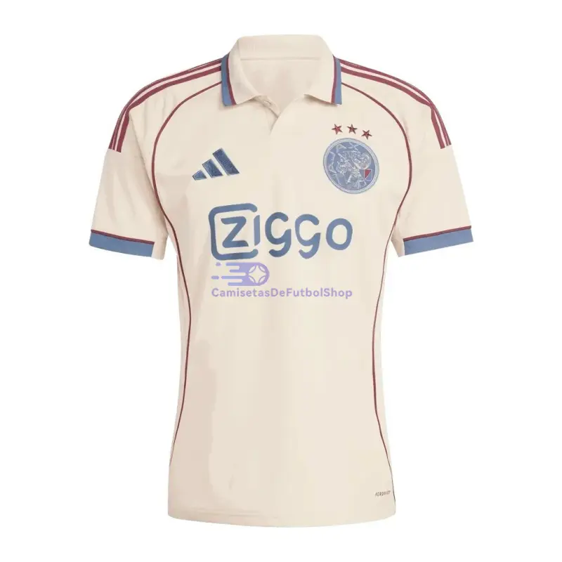 Camiseta Ajax 2025/2026 3ª Equipación Blanco Roto