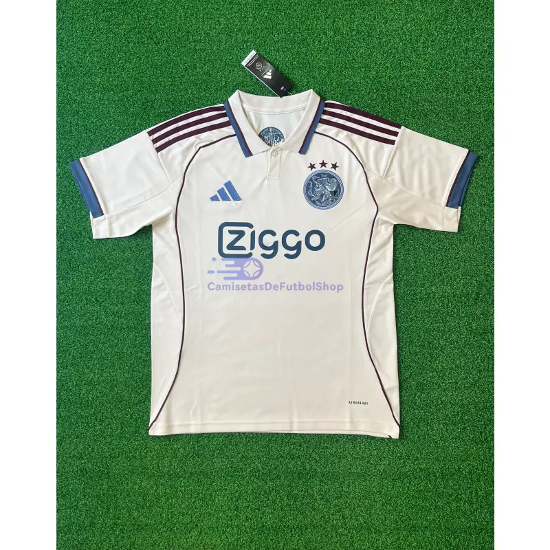 Camiseta Ajax 2025/2026 3ª Equipación Blanco Roto