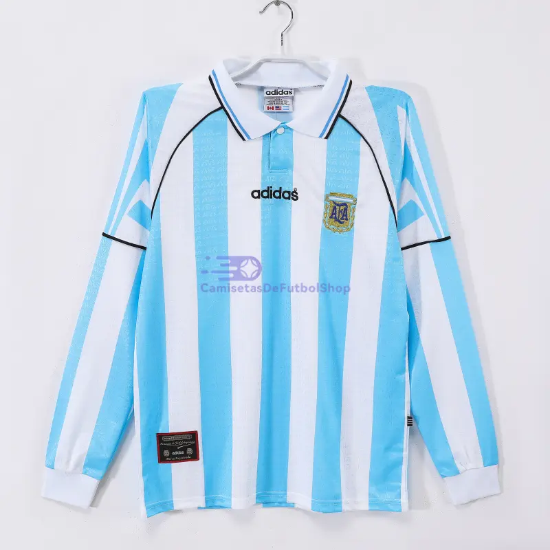 Camiseta Argentina 1996 1ª Equipación Retro ML Azul/Blanco