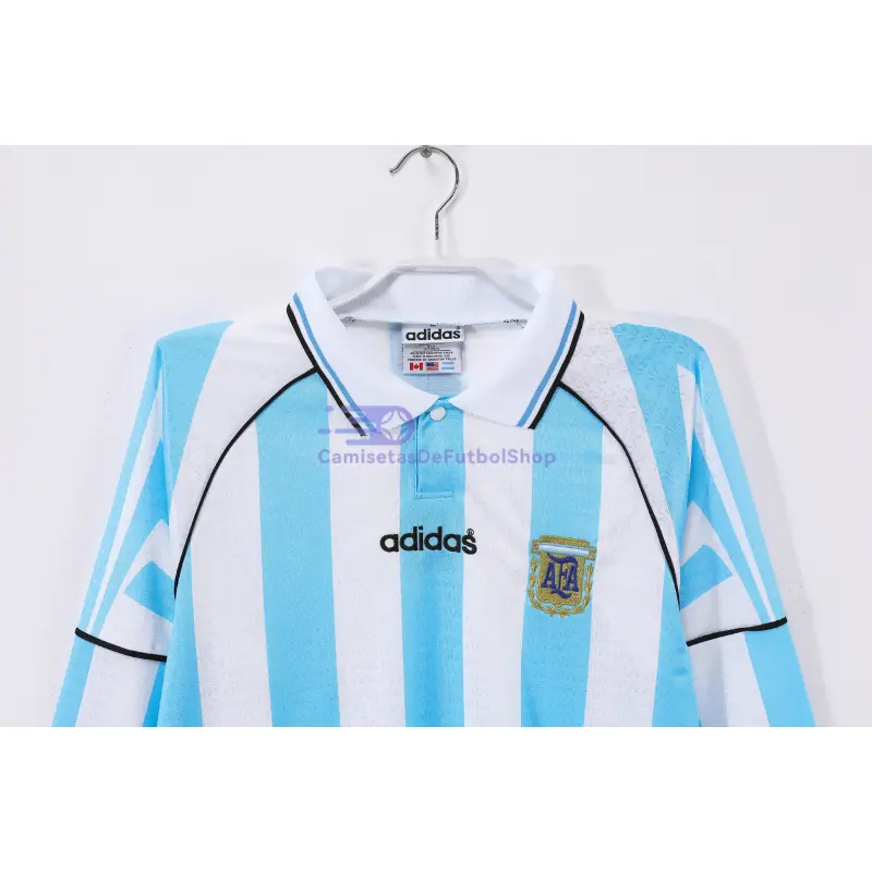 Camiseta Argentina 1996 1ª Equipación Retro ML Azul/Blanco