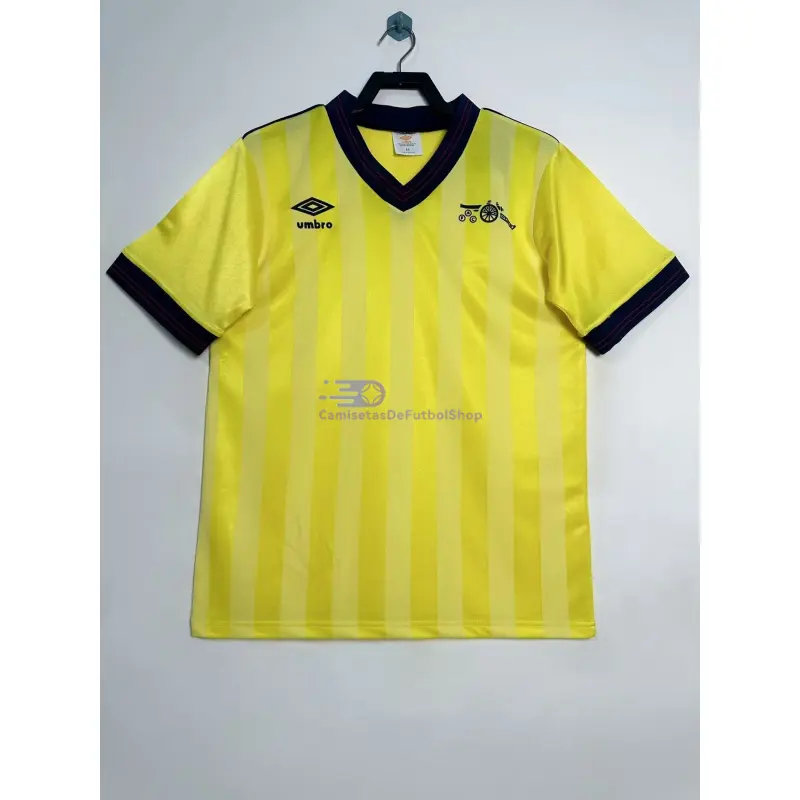 Camiseta Arsenal 1983/86 2ª Equipación Retro Amarillo