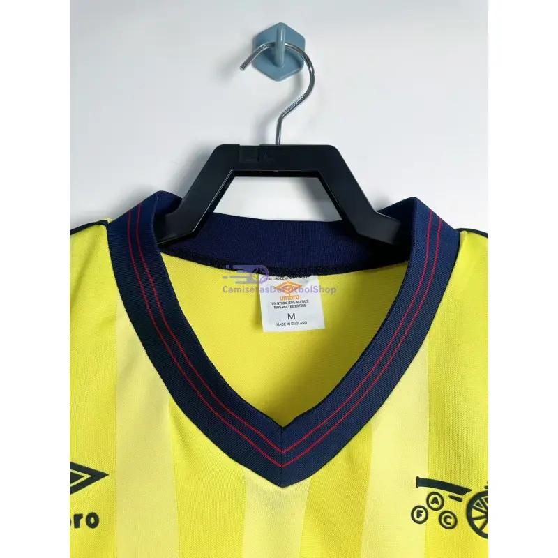 Camiseta Arsenal 1983/86 2ª Equipación Retro Amarillo