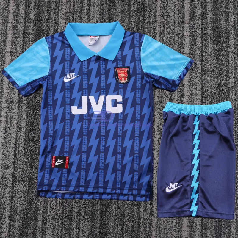Camiseta Arsenal 1994/95 2ª Equipación Retro Azul Niño Kit