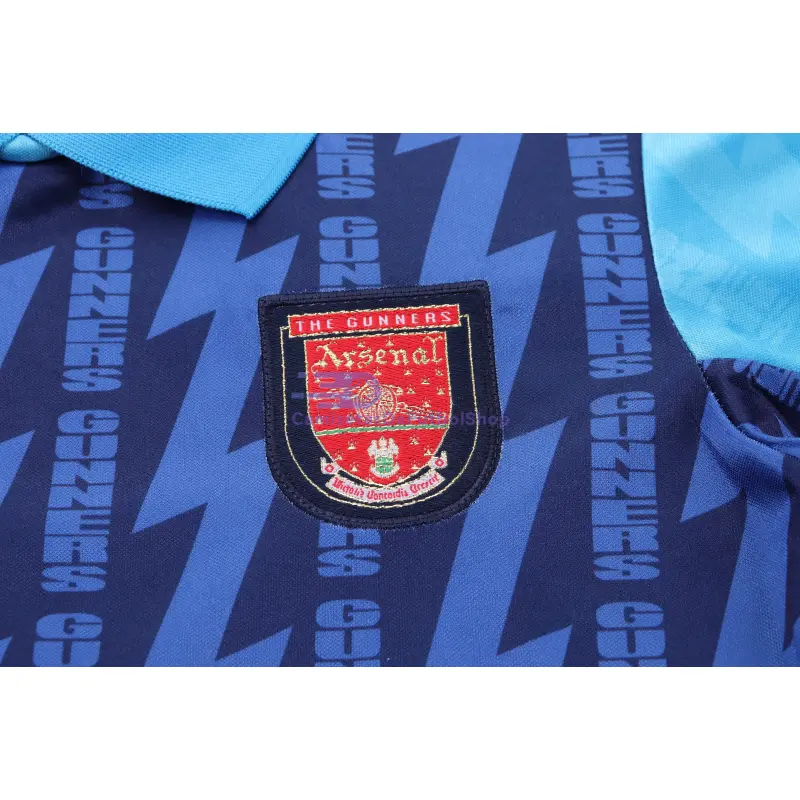 Camiseta Arsenal 1994/95 2ª Equipación Retro Azul Niño Kit