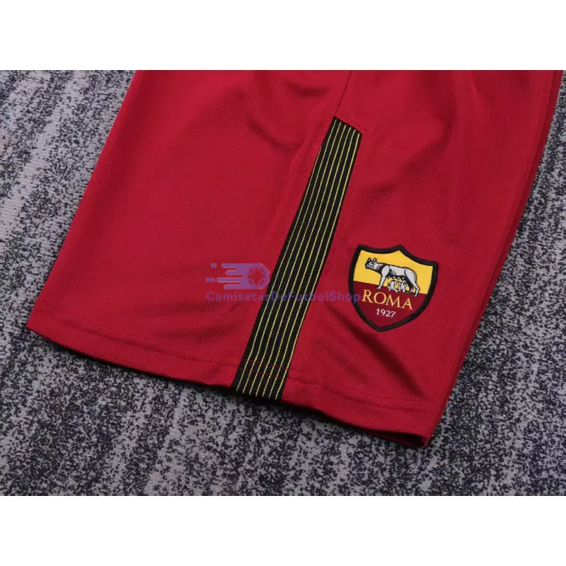 Camiseta AS Roma 2013/14 1ª Equipación Retro Rojo Niño Kit