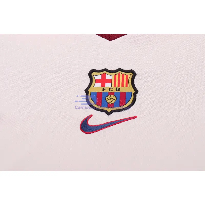 Camiseta Barcelona 1998/99 2ª Equipación Retro Beige Niño Kit