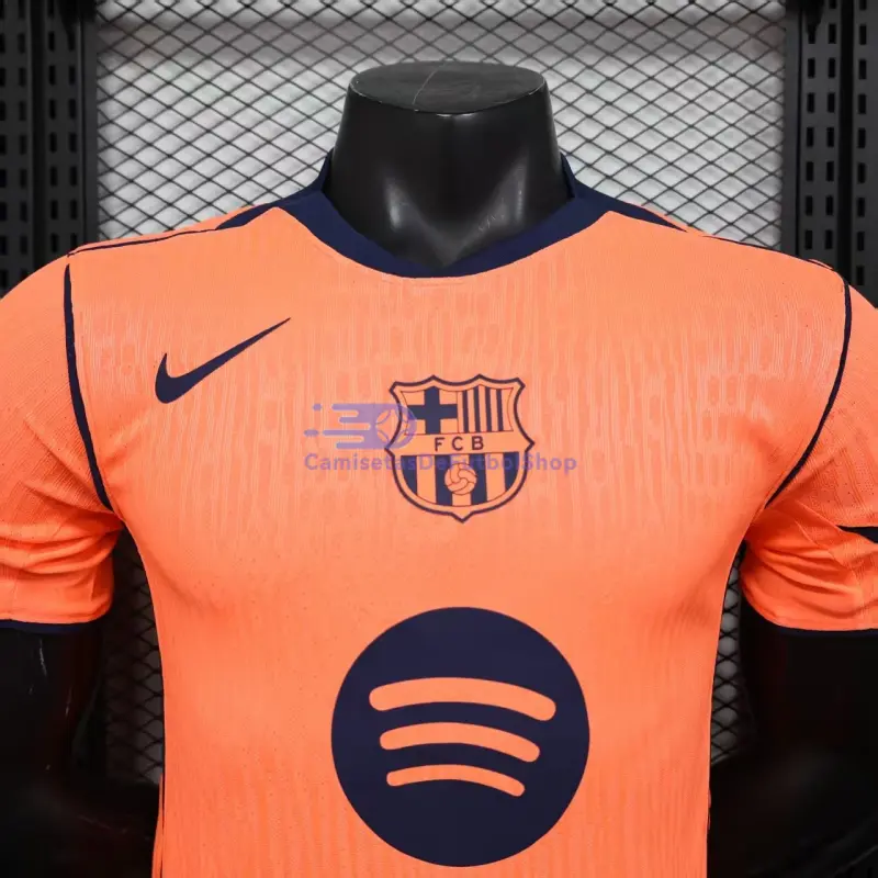 Camiseta Barcelona 2025/2026 3ª Equipación Naranja (EDICIÓN JUGADOR)