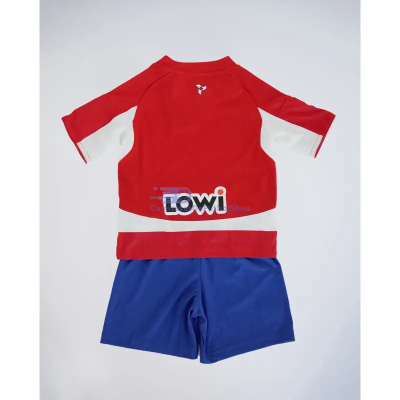 Camiseta Granada 2025/2026 1ª Equipación Rojo/Blanco Niño Kit con Parche La Liga