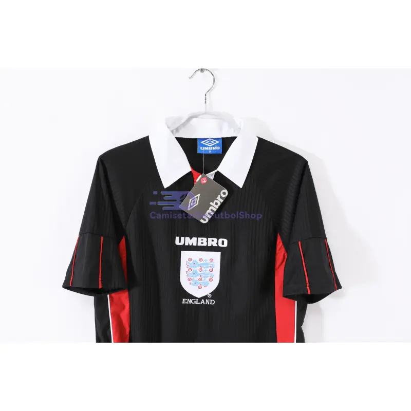 Camiseta Inglaterra 1998 3ª Equipación Retro Negro