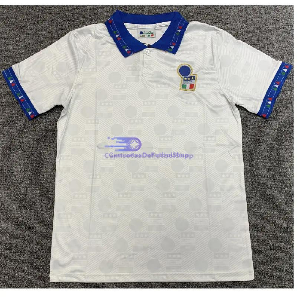 Camiseta Italia 1994 2ª Equipación Retro Blanco
