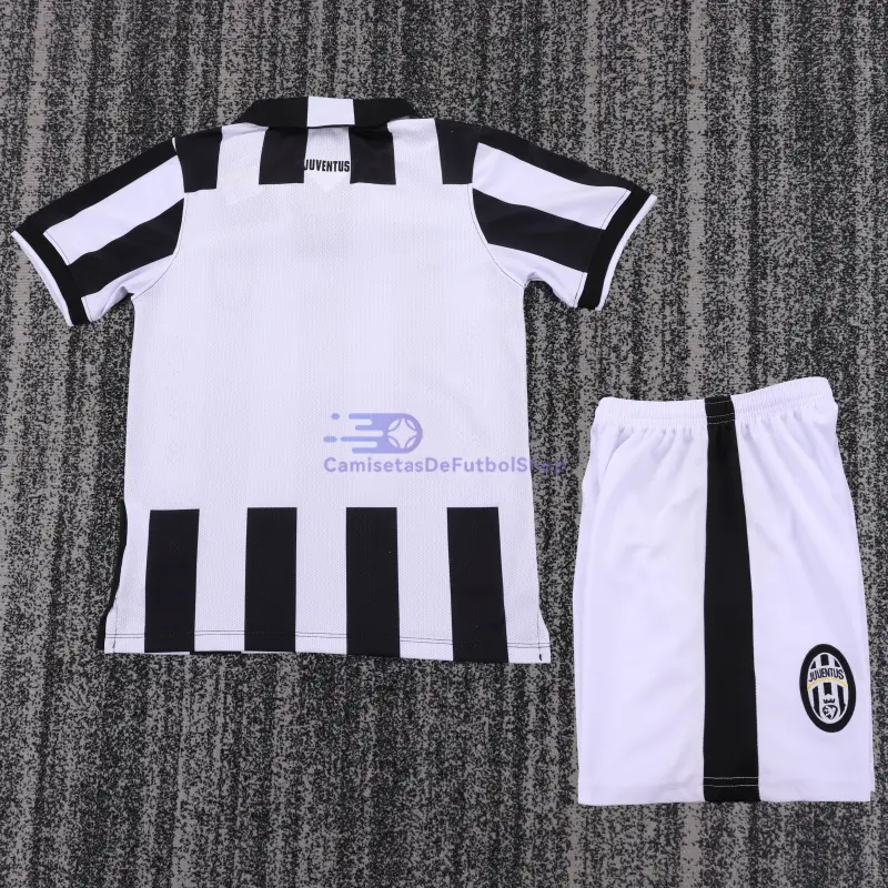 Camiseta Juventus 2014/15 1ª Equipación Retro Blanco/Negro Niño Kit