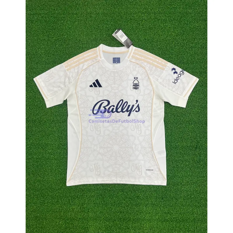 Camiseta Nottingham Forest 2025/2026 2ª Equipación Blanco