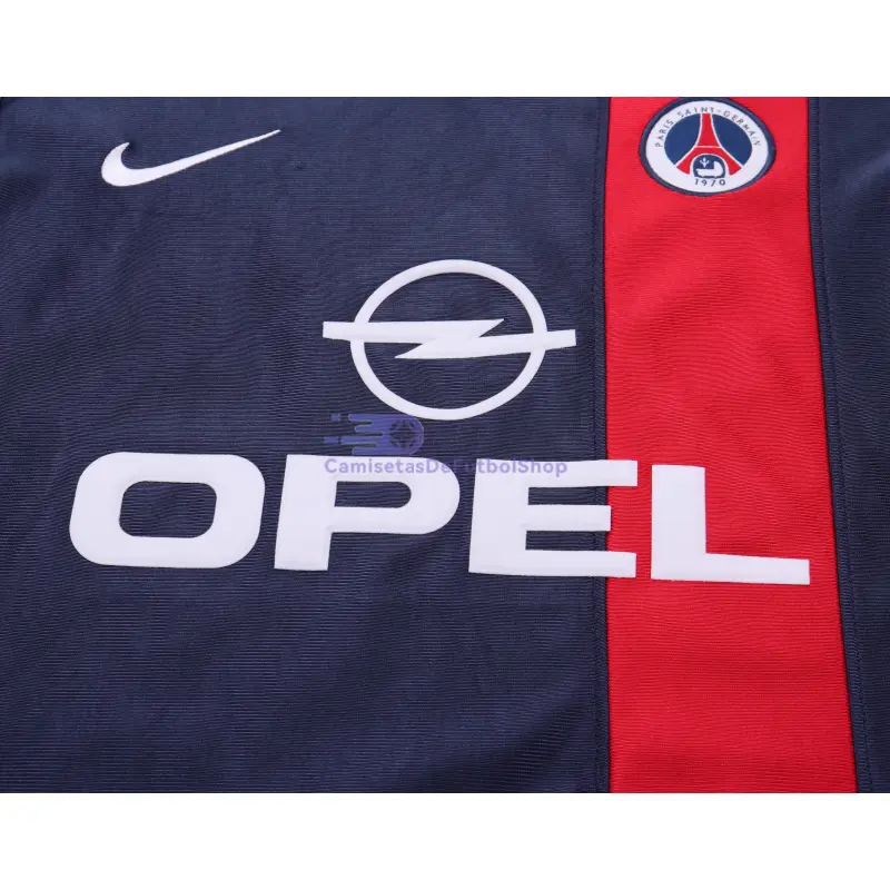Camiseta PSG 2001/02 1ª Equipación Retro Azul Marino Niño Kit