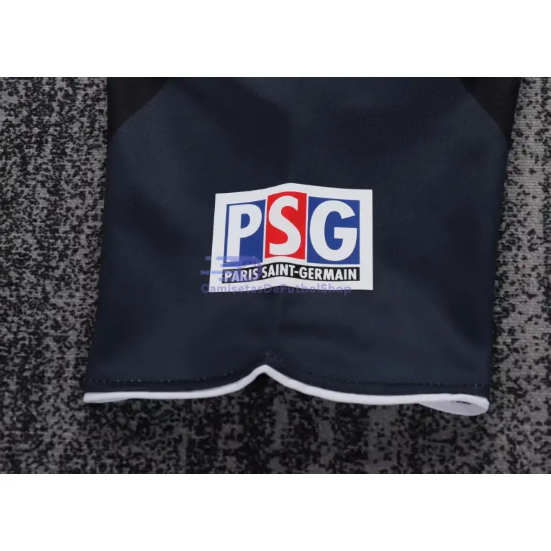 Camiseta PSG 2001/02 3ª Equipación Retro Negro/Azul Marino Niño Kit