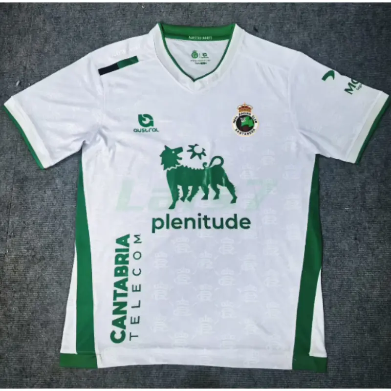 Camiseta Racing de Santander 2025/2026 1ª Equipación Blanco/Verde