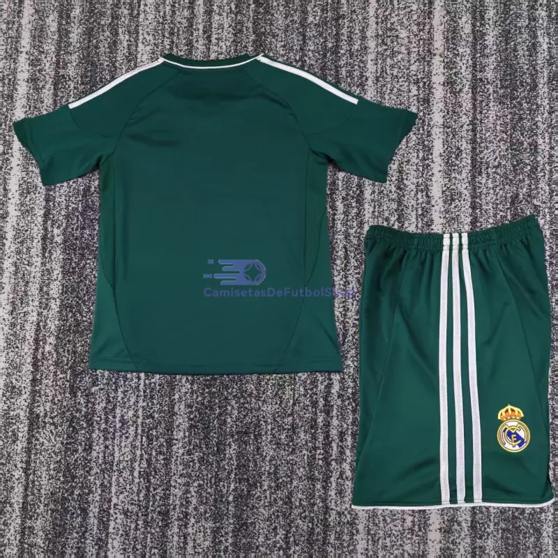 Camiseta Real Madrid 2012/13 3ª Equipación Retro Verde Niño Kit