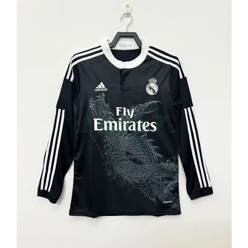 Camiseta Real Madrid 2014/15 3ª Equipación Retro ML Negro