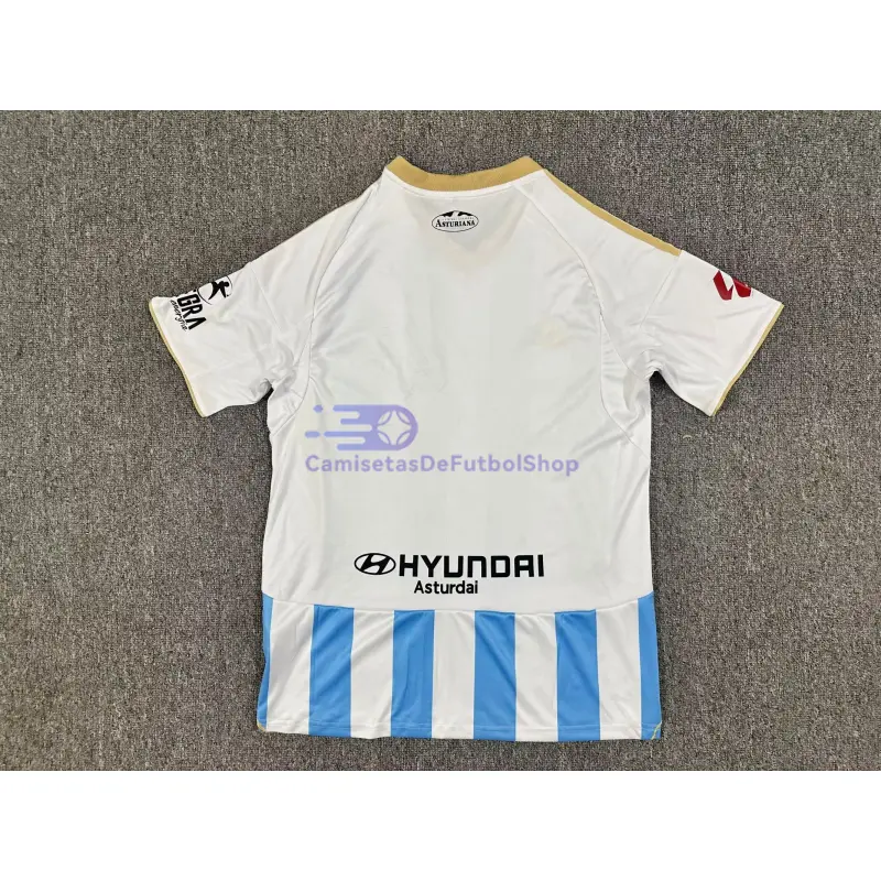 Camiseta Real Oviedo 2025/2026 3ª Equipación Azul/Blanco con Parche La Liga