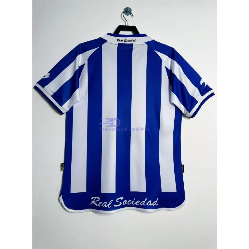 Camiseta Real Sociedad 2002/03 1ª Equipación Retro Azul/Blanco