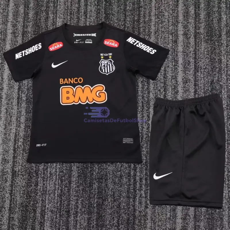 Camiseta Santos FC Retro 2013/14 Negro Niño Kit