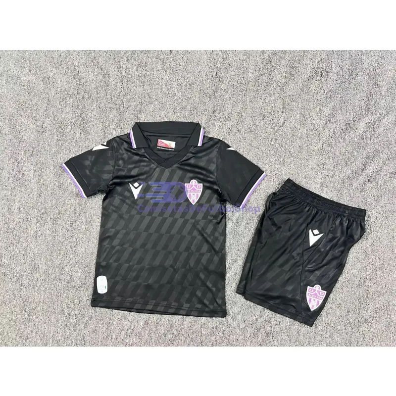 Camiseta UD Almería 2025/2026  3ª Equipación Negro Niño Kit