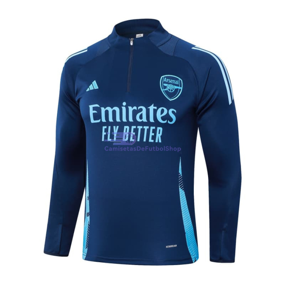 Sudadera Arsenal 2024/2025 Azul Real/Azul Claro