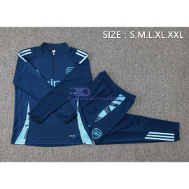 Sudadera Arsenal 2024/2025 Azul Real/Azul Claro