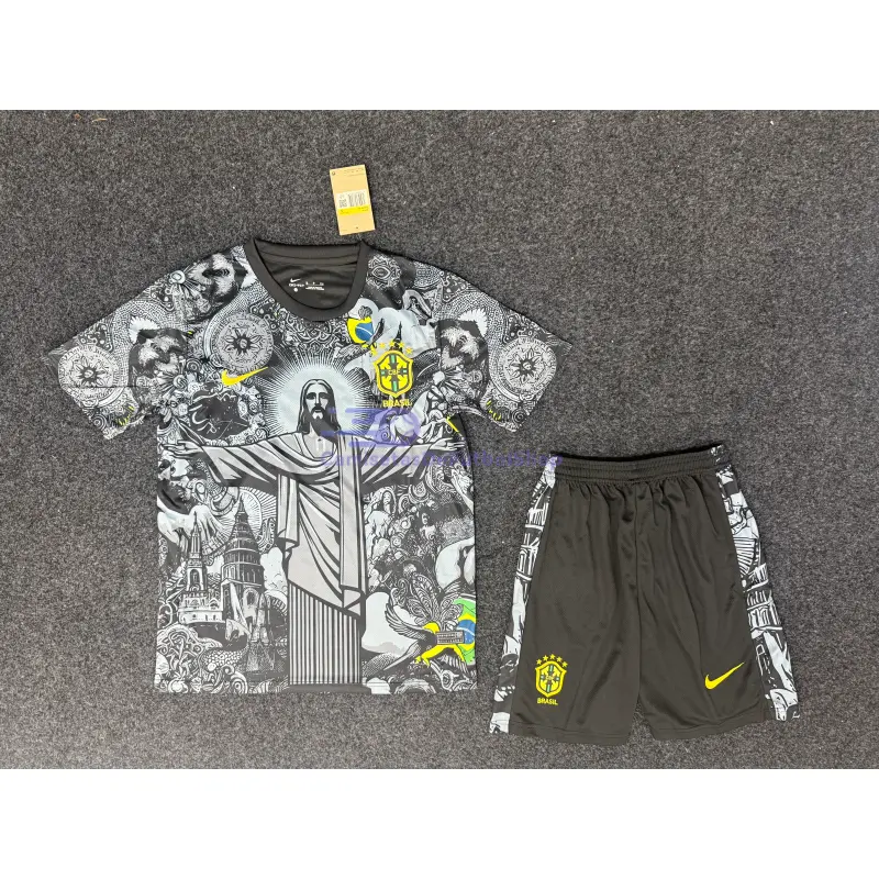 Camiseta Brasil 2024 Negro/Gris Especial Edición