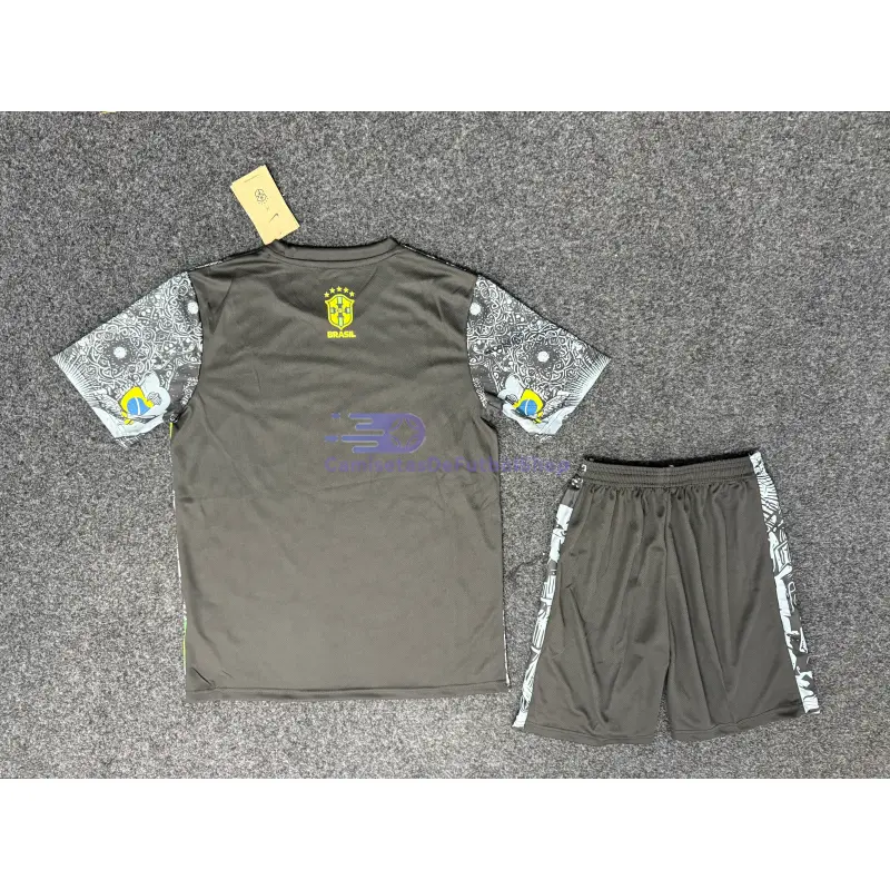 Camiseta Brasil 2024 Negro/Gris Especial Edición