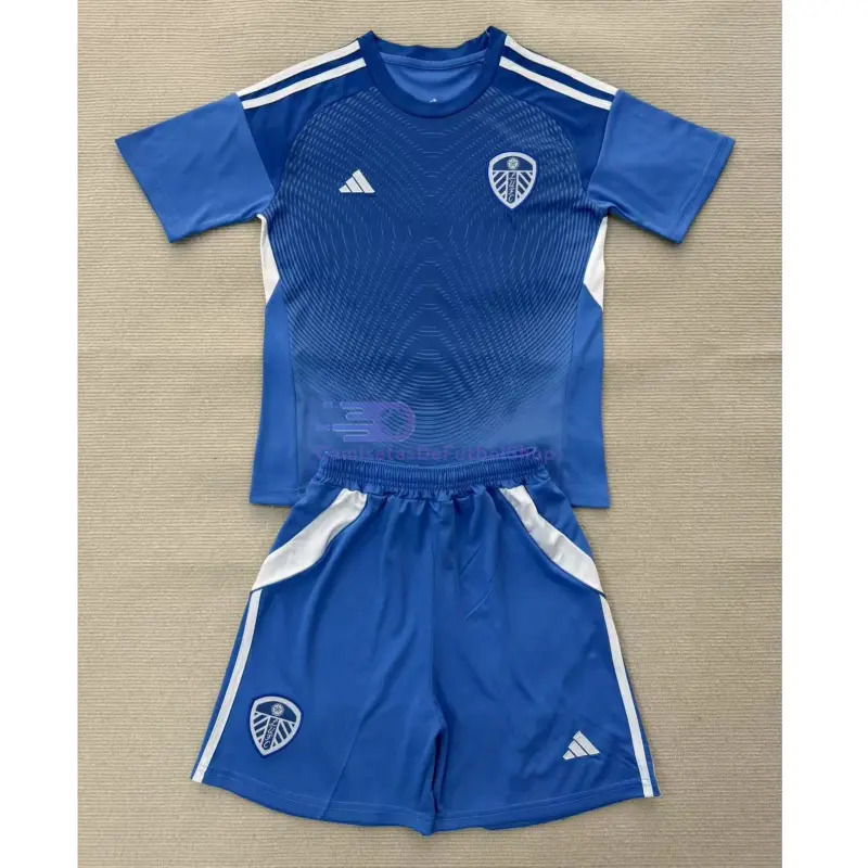 Camiseta de Portero Leeds chester United 2025/2026 Azul Niño Kit