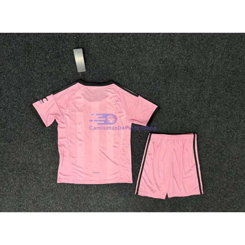Camiseta de Portero Manchester United 2025/2026 Rosa Niño Kit
