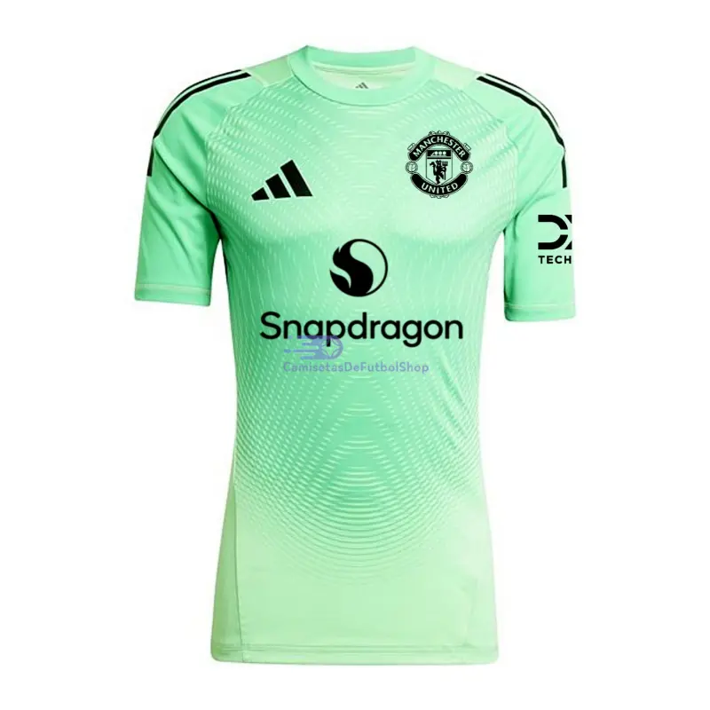 Camiseta de Portero Manchester United 2025/2026 Verde Claro/Negro