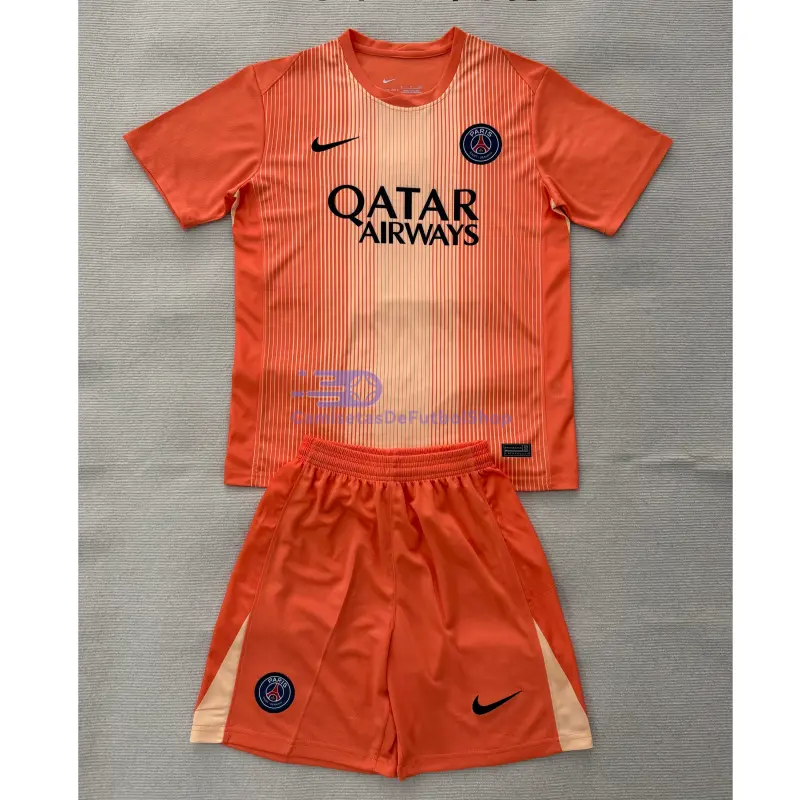 Camiseta de Portero PSG 2025/2026 Naranja Niño Kit