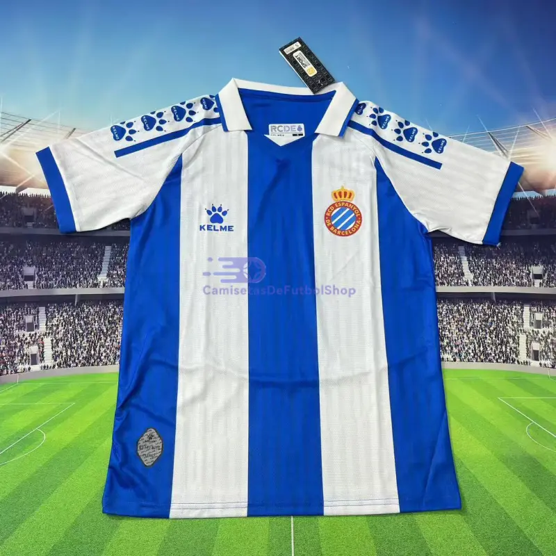 Camiseta Espanyol 2025/2026 1ª Equipación Azul/Blanco