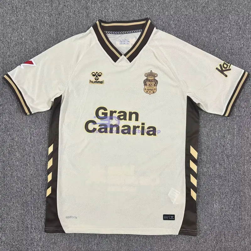 Camiseta Las Palmas 2025/2026 3ª Equipación Beige con Parche La Liga