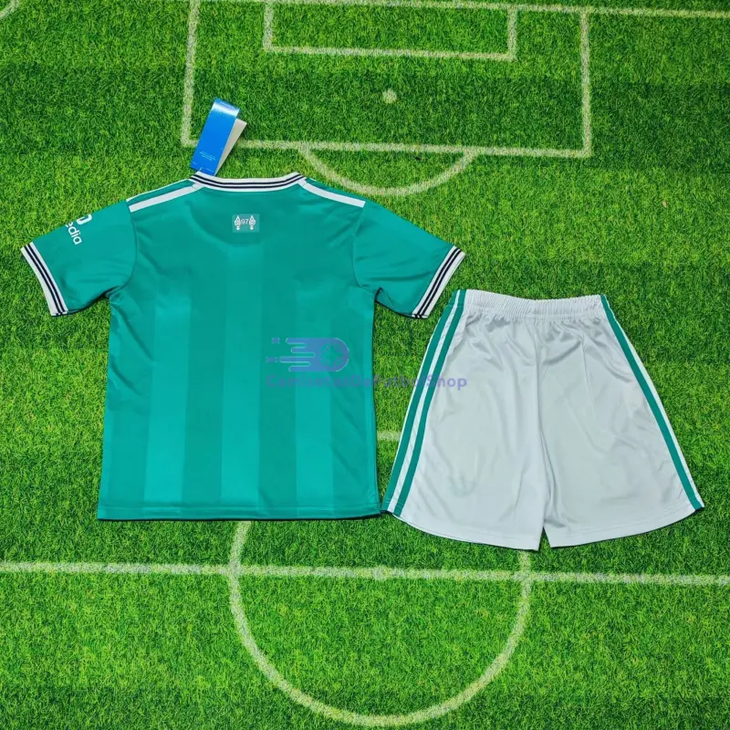 Camiseta Liverpool 2025/2026 3ª Equipación Verde Niño Kit