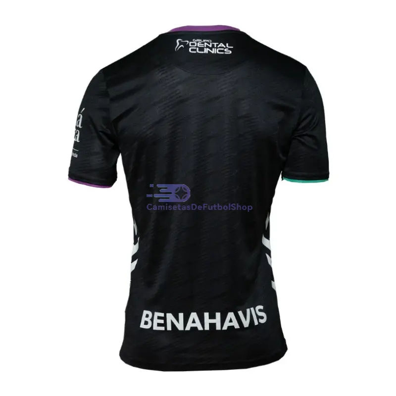 Camiseta Málaga CF 2025/2026 2ª Equipación Negro con Parche La Liga