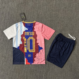 Camiseta MESSI 10 2025 Edición Conmemorativa Multicolor Niño Kit	