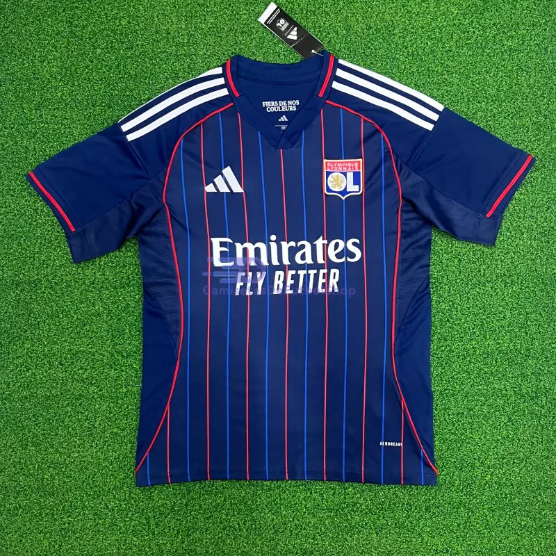 Camiseta Olympique De Lyon 2025/2026 2ª Equipación Azul Marino