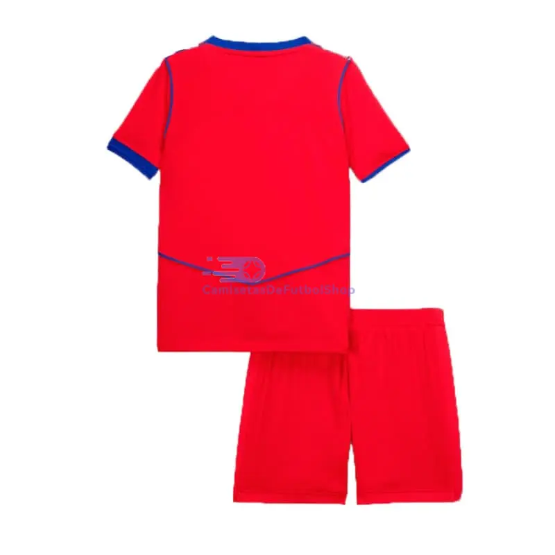 Camiseta PSG 2025/2026 3ª Equipación Rojo Niño Kit