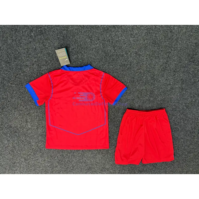 Camiseta PSG 2025/2026 3ª Equipación Rojo Niño Kit