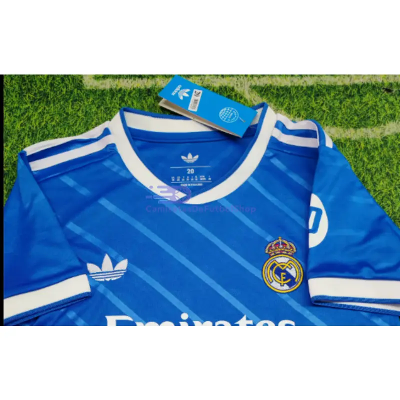 Camiseta Real Madrid 2025/2026 3ª Equipación Azul Niño Kit con Parche HP	
