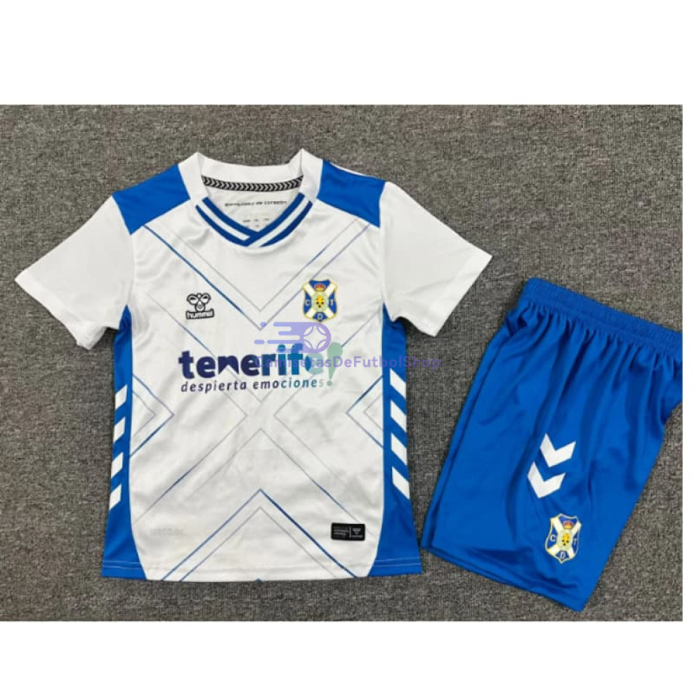 Camiseta CD Tenerife 1ª Equipación 2025/2026 Niño Kit Azul/Blanco