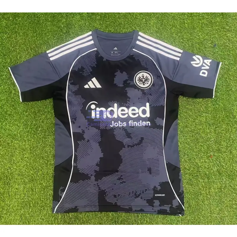 Camiseta Eintracht Fráncfort 2025/2026 3ª Equipación Negro/Gris
